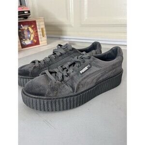Puma Platform Sneakers in Black Suede